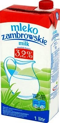 Piens Zambrowskie 3.2% 1L 1/12(10.08)