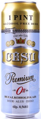 Cēsu Prem.PINT CAN Bezalk.0% 0.568L DEP 1/24 (07.12)